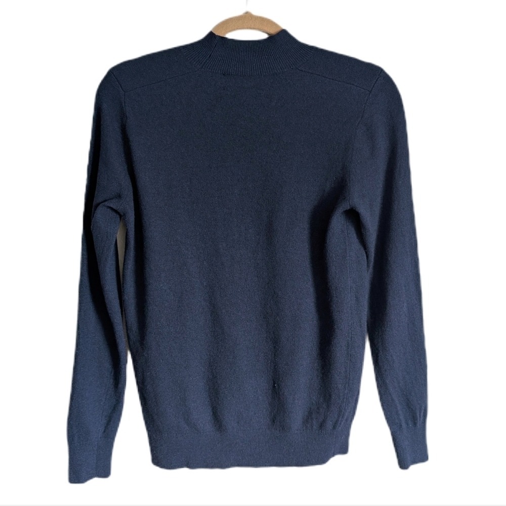 Banana Republic Vintage Italian Merino Wool Cashmere Raised Collar Sweatshirt